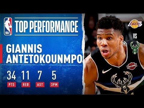 Giannis HEATS UP From Beyond The Arc!