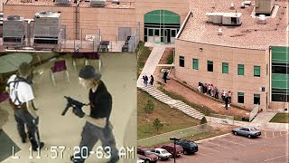 Columbine Massacre- Inside the library and Showing where Victims Died video