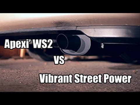 CD5: 2.5" WS2 VS 3" Vibrant StreetPower muffler setup @ Idle