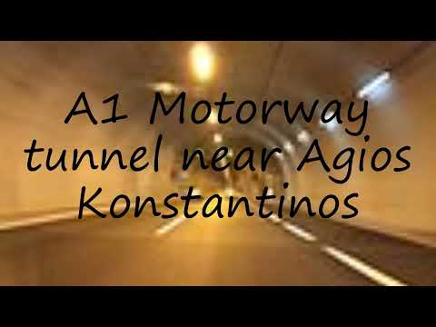 How to pronounce A1 Motorway tunnel near Agios Konstantinos in English?