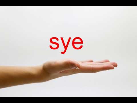 How to Pronounce sye - American English
