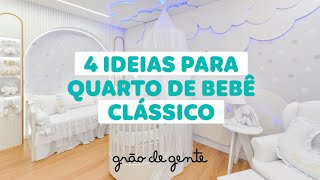 4 DECORAÇÕES CLEAN E CLÁSSICAS PARA O QUARTO DE BEBÊ 🤍✨🌟