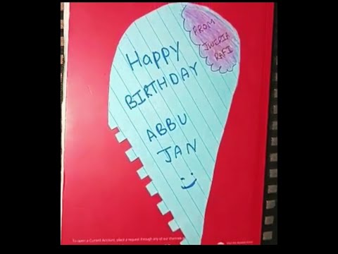 Birthday Card #viral #youtubeshorts #shortvideo #shorts #creative #art #birthdaycard