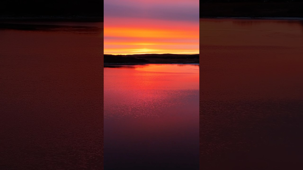 (4K) Alberta Canada Sunrise #albertaviews #djiglobal