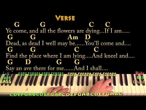 Danny Boy (Traditional) Piano Cover Lesson in G with Chords/Lyrics