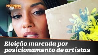 Eleição foi marcada por posicionamento de artistas