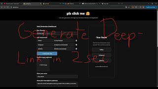 Free DeepLink generation with Please Click me (plsclick.me) | deeplink in 2 seconds Tutorial