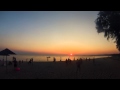 Греция Халкидики неимоверный закат солнца на берегу моря 