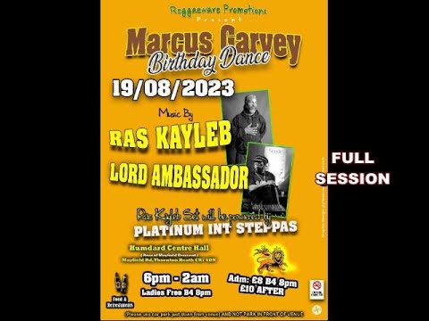 Lord Ambassador/Ras Kayleb/Platinum Int Steppas @ Humdard Centre Hall Croydon. Sat 19th August 2023.