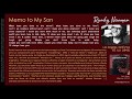 Memo To My Son (Randy Newman) - Randy Newman