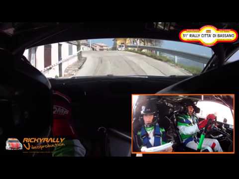 CAMERA CAR LOVISETTO   BERNARDINI 31° RALLY CITTA' DI BASSANO 2014 P S 7 RUBBIO