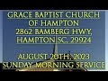 August 20Th 2023, Sunday Morning Service 1