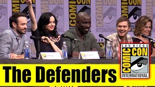 Marvel's THE DEFENDERS | Comic Con 2017 Full Panel (Krysten Ritter, Sigourney Weaver, Charlie Cox) video