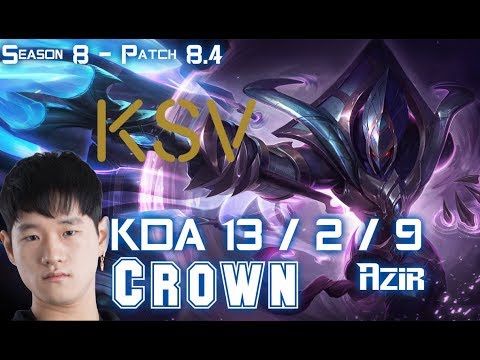 KSV Crown AZIR vs VEIGAR Mid - Patch 8.4 KR Ranked