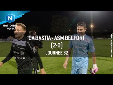 J32 : CA Bastia - ASM Belfort (2-0), le résumé
