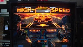1986 Williams High Speed Pinball!  Steve Ritchie Classic - Artwork, Gameplay, Design Video