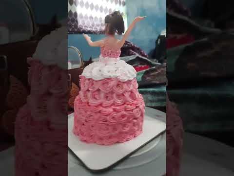 doll cake design #shorts #dollcake #cakedesign #viralvideo
