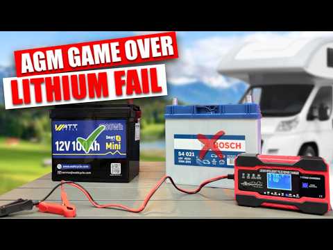 Replacing AGM with LiFePO4 lithium – THE 7 MISTAKES when converting a motorhome!