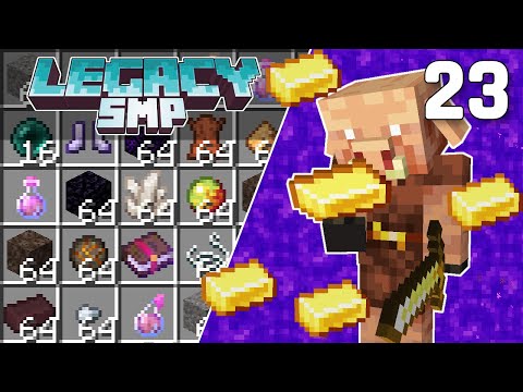Interdimensional Piglin Bartering Farm - Legacy SMP #23 (Multiplayer Let's Play) | Minecraft 1.16