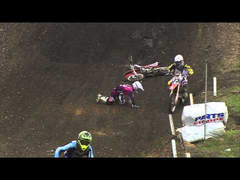 EMX150 of Germany 2014 Jere Haavisto Crash - Motocross