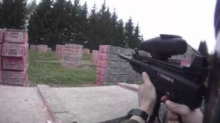 preview picture of video 'Gotcha: Tippmann X7 in CZ Gotchaspielfeld am 14.05.2011'