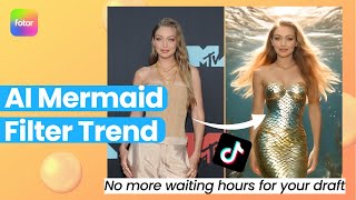 How to Get TikTok's AI Mermaid Filter in SECONDS? | Step-by-Step Mermaid AI Effect Tutorial