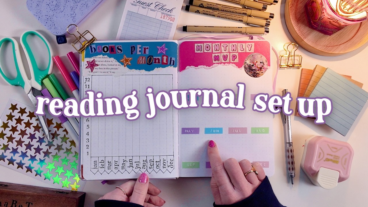 2026 READING JOURNAL SET UP 💫 spreads, trackers & ideas for book lovers!