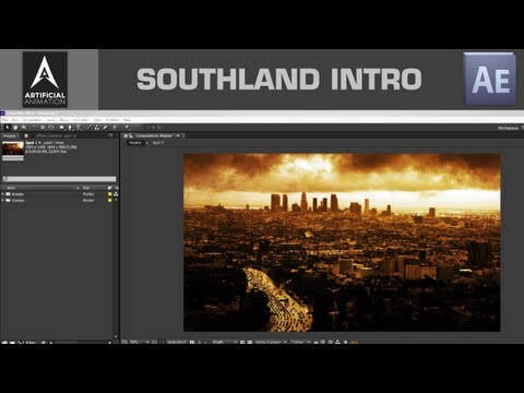 After Effects Basic Tutorial - Making a simple Intro, Southland Intro from scratch