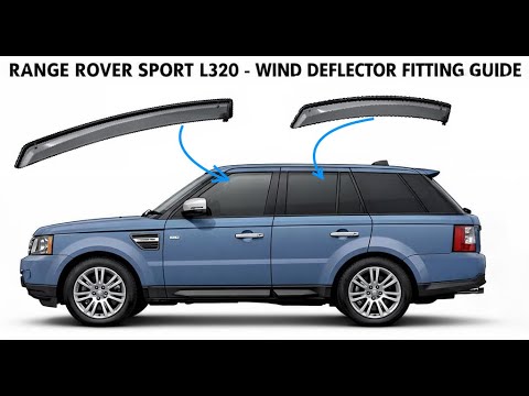 Heko In-Channel Wind Deflectors For Range Rover Sport 2014-2022 – Black Gloss – Sun/Rain Visors