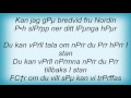 17358 Per Gessle - Fru Nordin Lyrics
