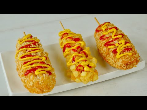 Famous Korean Corn Dog Recipe | Korean Street Food [Vegan]