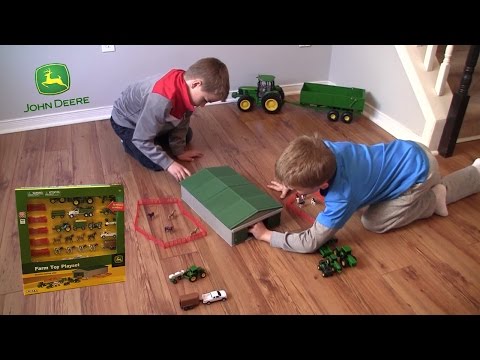 Unboxing - John Deere Farm Toy Playset