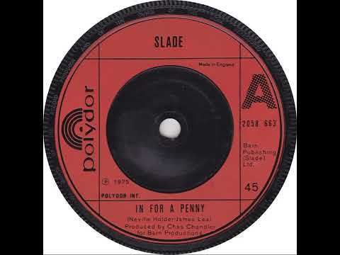 UK New Entry 1975 (290) Slade - In For A Penny