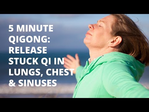 5 Minute Qigong | Release Stuck Qi Lungs, Chest & Sinuses | Chi Gong for Beginners