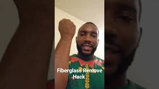 Remove Fiberglass From Skin Easy
