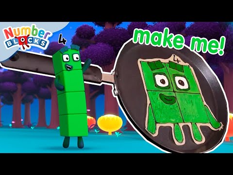 Flip Your Own Numberblock Pancakes! 🥞 | Baking Maths | Counting for Kids | @Numberblocks