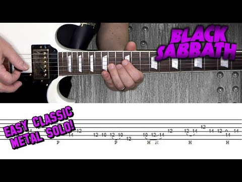 Black Sabbath - Paranoid - Guitar Solo Lesson, with Tabs! 🤘🎸