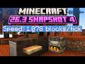 Minecraft 26 3 Snapshot 4 Nerf Coussins Vitesse Joueur