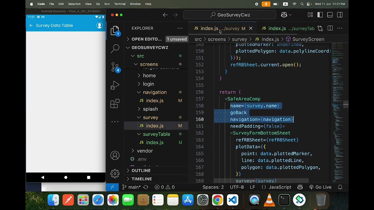 React Native Showing Overall Survey Collected Data | SQlite DB