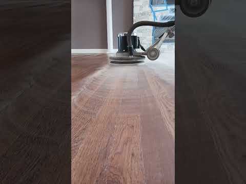 wood Flooring sanding Buffing between coats