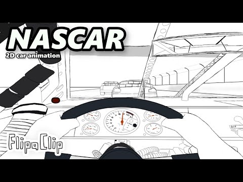 NASCAR | Rough 2D Car Animation Demo (Flipaclip)