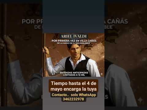 10 de mayo por primera vez en villa cañas y de la mano del tren bailable Ariel ivaldi...
