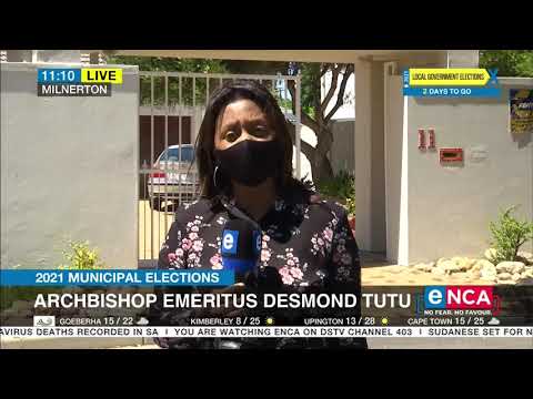 2021 Municipal Elections Desmond Tutu to cast special vote