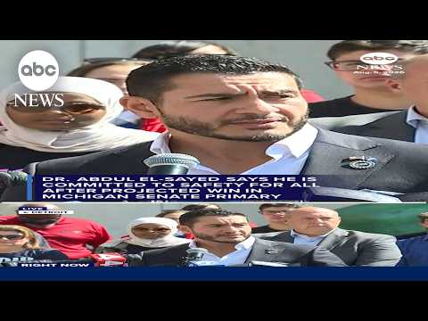 El-Sayed says he is committed to safety for all after projected win in Michigan Senate primary