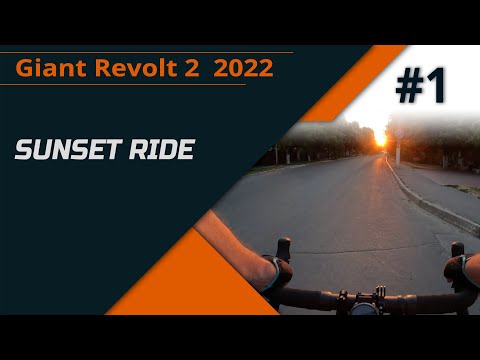 Sunset ride on Giant Revolt 2  2022 gravel bike with telemetry /no talking/ part 1