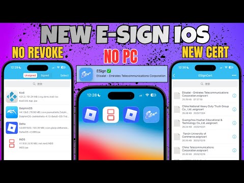 [Новинка!] Руководство по новому сертификату ESign для iOS (2025) | Установка неограниченного кол...