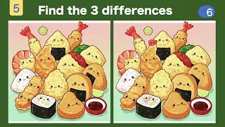 Find the differences and activate your brain! Prevent aging by doing a little every day!029