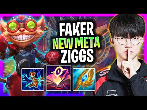 FAKER PERFECT GAME WITH ZIGGS! *NEW META* | T1 Faker Plays Ziggs Mid vs Talon!  Season 2024