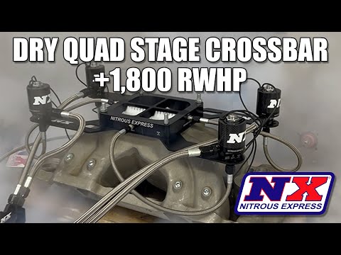 THIS BOLT ON ADDS 1800 RWHP?!? Nitrous Express Dry Quad Stage Crossbar System