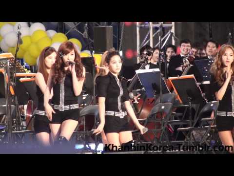 [110514] SNSD - Hoot (Pyeongchang Winter Olympics Bid) Taeyeon-Focused